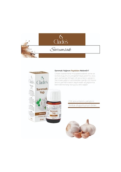 Sarımsak Yağı 20 Ml - Cilt Bakım Yağı Garlic Oil 20 ML