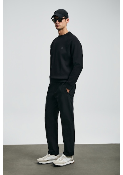Lufian Grant Erkek Sweatshirt Siyah Siyah 112030179100100 Siyah