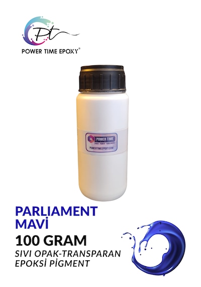 Opak & Transparan Sıvı Pigment Boya 100 Gram / Parliament Mavi / Epoksi Için