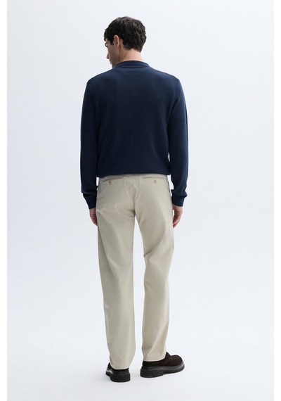 Mudo Erkek Erkek Bej Rengi Tapered Fit Chino Pantolon 1264893