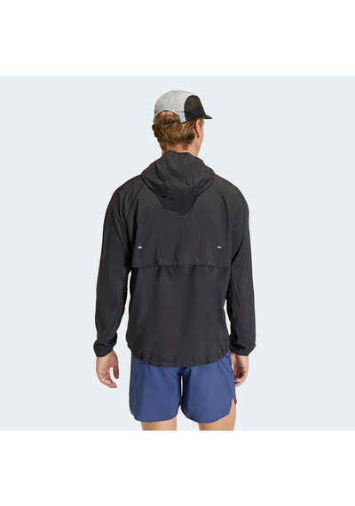 Adidas Adi365 Running Essentials Erkek Siyah Koşu Ceketi Jz7782
