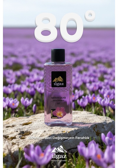 Ilgaz Safran Çiçeği Kolonyası 2'li Set 80 Derece 400 Ml Elegance Series