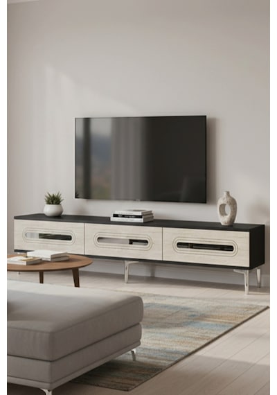 Tsa1806ats Rany Tv Sehpası Antrasit-traverten-sılver 180cm Antrasit - Traverten - Gümüş Tsa1806ats Rany Tv Sehpası Antrasit-traverten-sılver 180cm Antrasit - Traverten - Gümüş