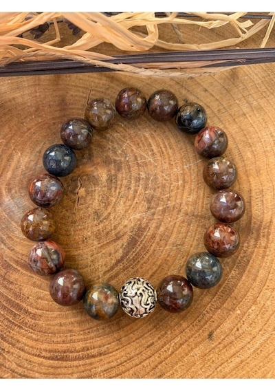 Pietersite Bileklik 8 Mm Çok Renkli