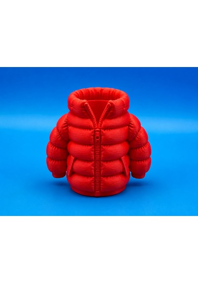 3d Baskı Şişme Mont Kalemlik - Masaüstü Organizer-kırmızı Çok Renkli