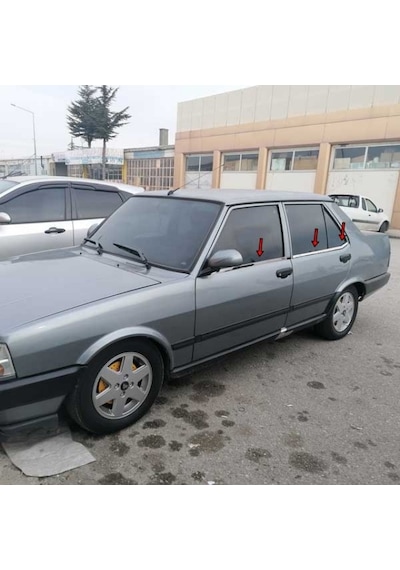 Fiat Tofaş Uyumlu Şahin Krom Cam Çıtası Paslanmaz Çelik 6 Parça