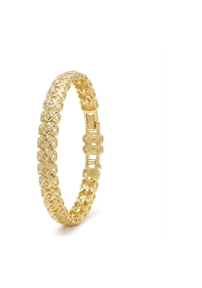 Premium Şık Ve Parlak Infinity 24k Gold Kaplama 8 Mm Kadın Bijuteri Bileklik 3183kbv5d8 - 18cm Altın