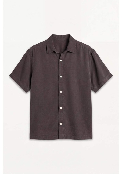 Defacto Regular Fıt Tencel Kısa Kollu Gömlek E2530ax26smbn339 Kahve-bn339