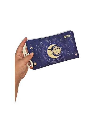 Tarot Desenli Kalem Kutusu Yıkanabilir Bez Kalemlik