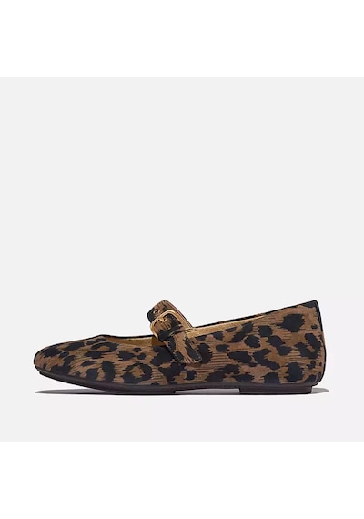 D20 Chocolate Mix Babet Kadın E3l-d20 Fitflop Delıcato Leopard Suede Mary Janes Chocolate Mix D20 Chocolate Mix