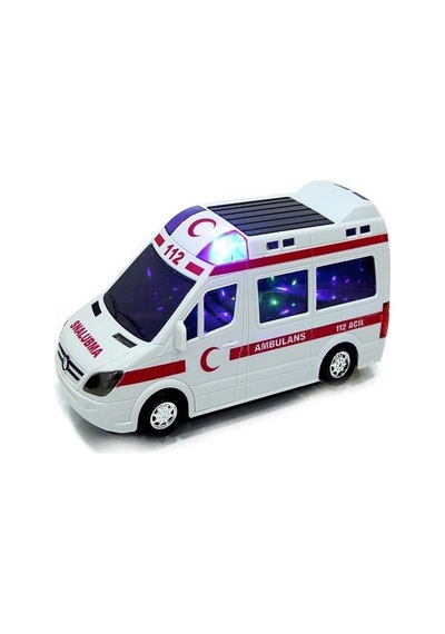 Oyuncak Ambulans Pilli Sesli Işıklı Ambulans 112  Acil