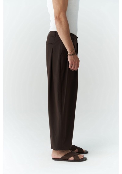 Mai Collection Mai Studios Co. Hector Kahve Geniş Paça Erkek Pantolon Kahverengi
