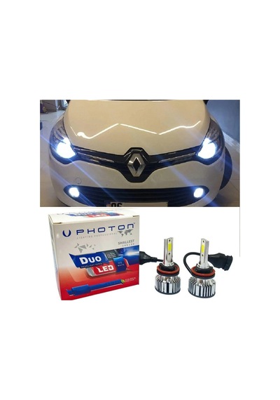 Renault Clio 4 Led Xenon Kısa Far Ampulü H7 Duo Yeni Seri Beyaz