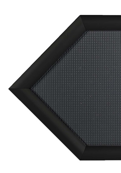 Ok - Yön Alüminyum Bilgilendirme Panosu Siyah Tek Taraflı- A4-21x30 Cm