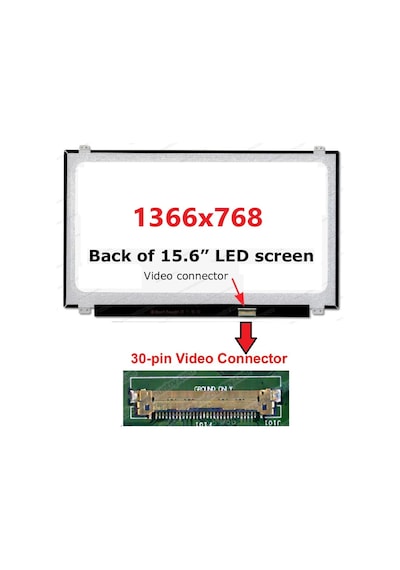 Asya.Depo Asus Uyumlu X540Sa-Xx378Dc Ekran 15.6 Slim 30 Pin Ekran