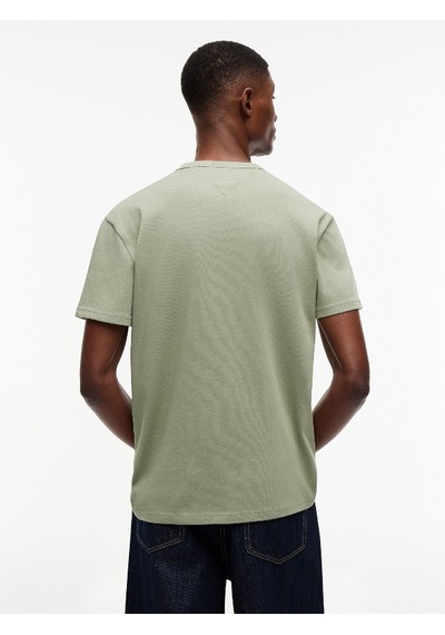 Tommy Hilfiger Tjm Reg Badge Tee Ext Erkek Yeşil T-shirt - Dm0dm20322