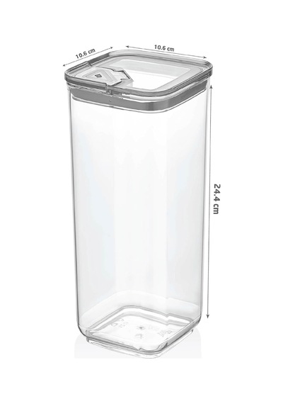 Vip Ahmet Pratik Kare Saklama Kabı, 3x1700 Ml Çok Renkli