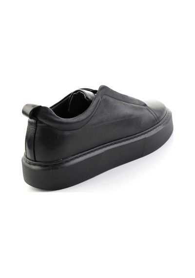 Bambi Siyah Napa Hakiki Deri Erkek Sneaker E01803450543