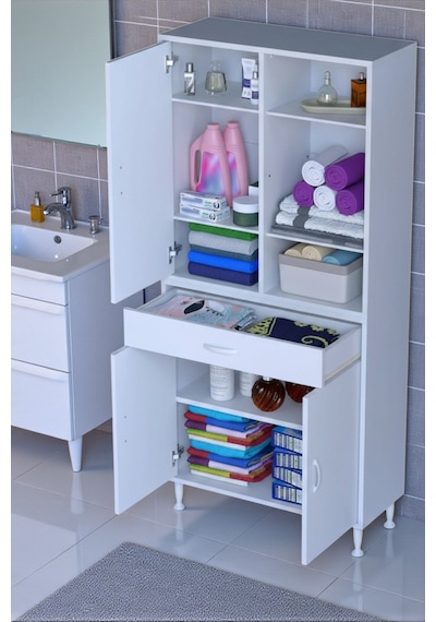 Eliusta Rivo 4 Raflı Banyo/mutfak Dolabı 80 Cm Beyaz Renkli Çok Amaçlı Dolap 80x173x32,5 Cm Ebatlarında Beyaz Eliusta Rivo 4 Raflı Banyo/mutfak Dolabı 80 Cm Beyaz Renkli Çok Amaçlı Dolap 80x173x32,5 Cm Ebatlarında Beyaz