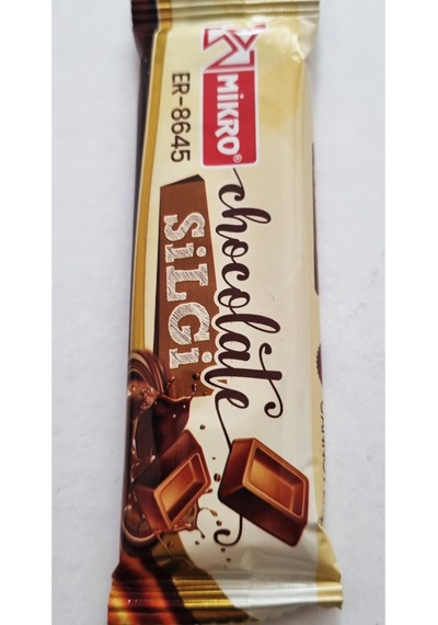 3 Adet Çikolata Silgi - Çikolata Şekilli Çikolata Görünümlü Silgi Tek Tek Paketli