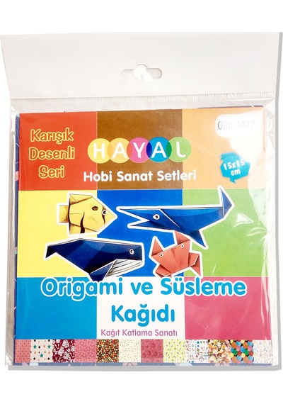 Hayal Origami Seti - Origami Karışık Desenli Kağıt Yapım Seti 1
