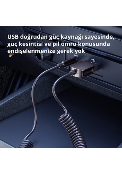 Essager Aux Bluetooth Araç Müzik Kiti Fm Transmitter Aux Giriş Usb Wireless Bluetooth Araç Müzik Kiti