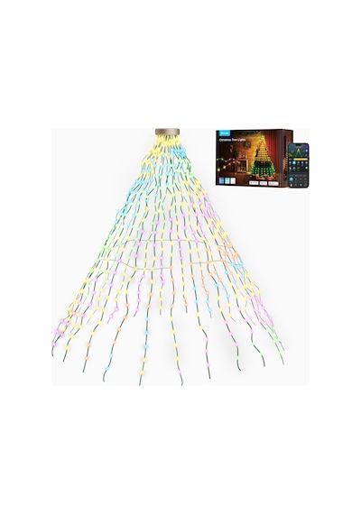 Govee Noel Ağacı Dize Işıkları, Akıllı 480 Led'ler Rgbıc Noel Işıkları, 2m 24 Dize Işıkları İç Mekan, Tatil Dekoru İçin 60+ Sahne Modu, Alexa İle Uyumlu, Yeşil Tel Siyah Govee Noel Ağacı Dize Işıkları, Akıllı 480 Led'ler Rgbıc Noel Işıkları, 2m 24 Dize Işıkları İç Mekan, Tatil Dekoru İçin 60+ Sahne Modu, Alexa İle Uyumlu, Yeşil Tel Siyah