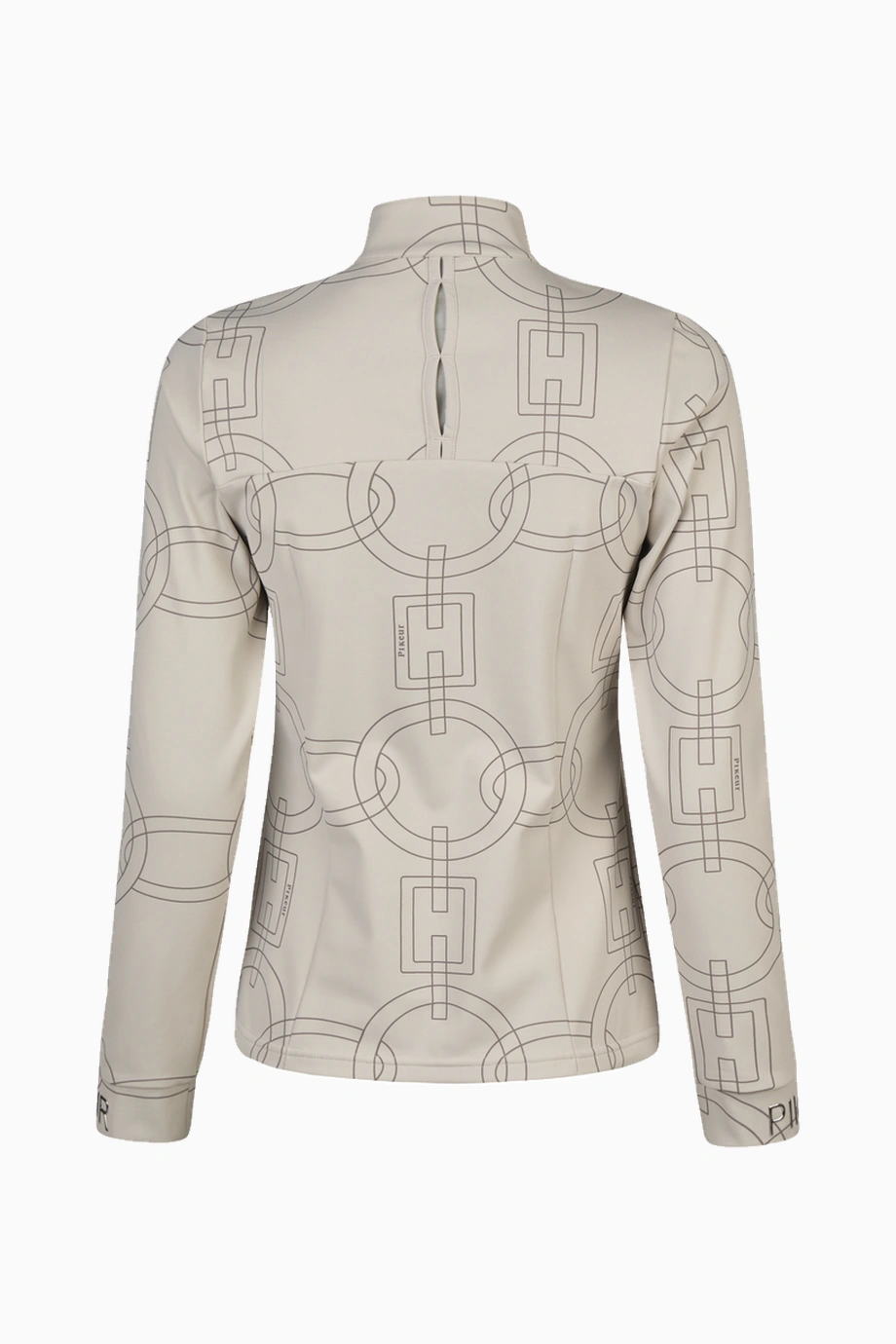 Pikeur Zip Shirt 8284 Selection Softtouch Fermuarlı Kadın Üst Gri