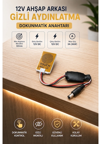 Ahşap-taş Arkası 12v Dokunmatik Sensör Anahtarı Diğer