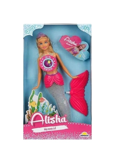 Alisha Deniz Kızı Oyuncak Bebek 29 Cm Renkli Figür Tekli Set Bx-316275