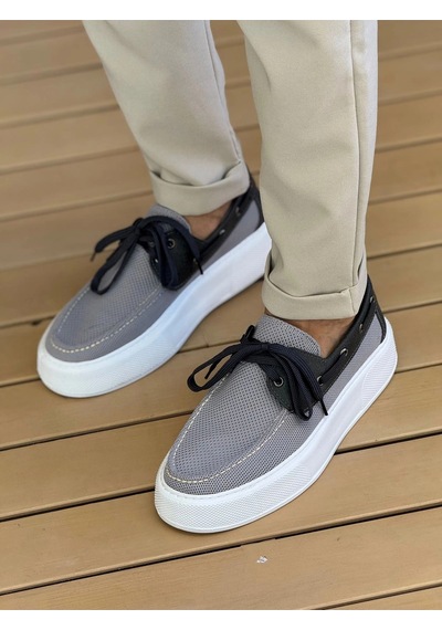 Natural Shoes Mn2602 - Triko Erkek Ayakkabı Antrasıt Antrasit