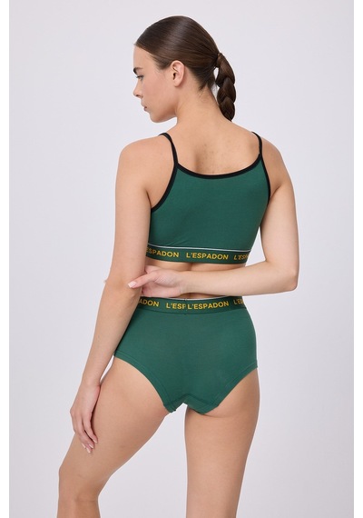 Regatta Lady Yüksek Bel Fit Külot Şort-3133 Yeşil