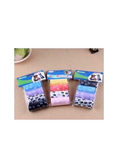 16 Adet Köpek Dışkı Poşeti 30x21 Cm Renkli Set