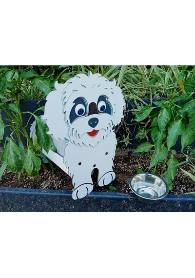 Köpek Saksı Standı Poodle Cins Saksı Hediyeli