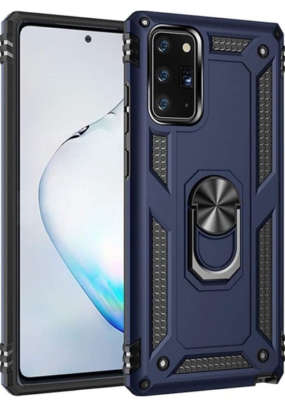 Samsung Uyumlu Galaxy S20 Fe Kılıf Tank Koruma Vega Standlı Yüzüklü Mıkn