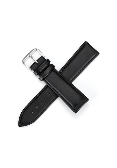 22mm Akıllı Pimli Siyah Hakiki Tek Parça Deri Saat Kordonu Kayışı 44mm Diğer