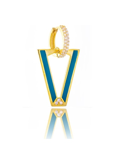 Sea & Sky Gümüş Küpe-333 Gold