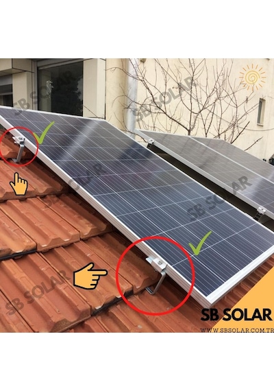 Güneş Paneli Montaj Ekipmanı - Solar Kiremit Çatı Kancası N11.17