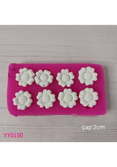 Yy0150 Sekizli Çiçek Modeli Silikon Kalıp