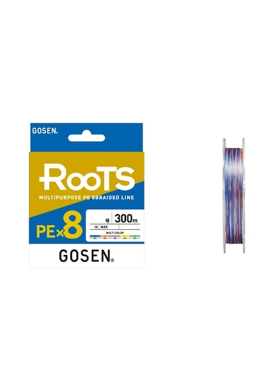 Gosen X8 Roots 300mt 0,216mm Pe 8 Örgü Multi Color İp Misina