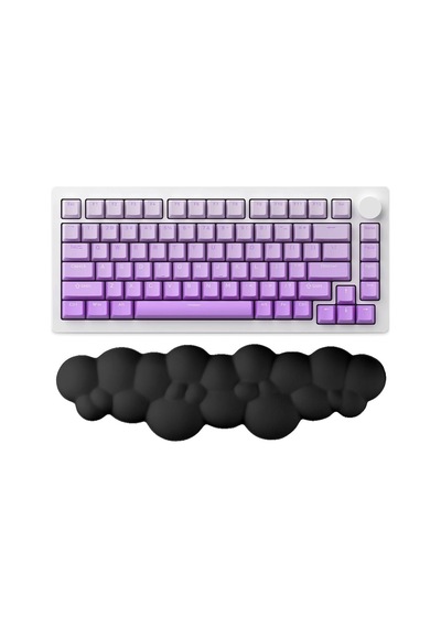 Bulut Şekilli Klavye Bilek Desteği Ergonomik & Konforlu Memory Foam Kaymaz Taban Bilek Yast