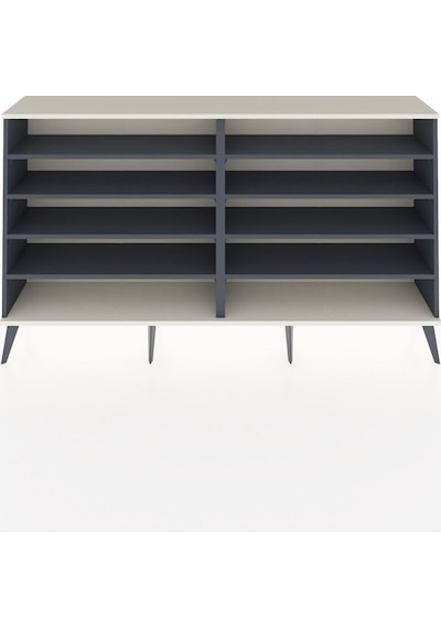 Arges Konsol 8 Raflı 176x30x99 Antrasit-aytaşı/antrasit Aytası/antrasıt - Antrasıt