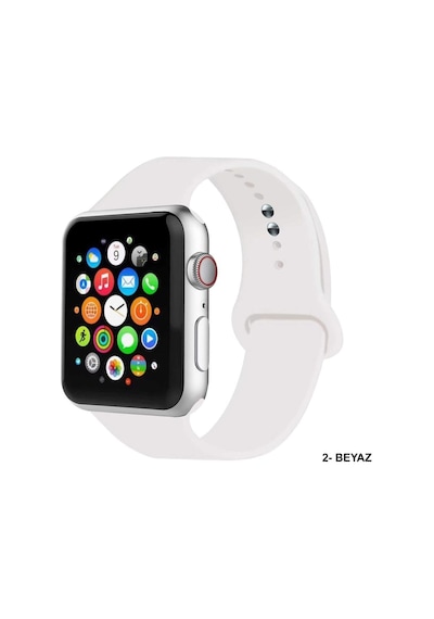 T500 Saat Kordonu - 42 44 Mm Uyumlu Jel Silikon Kordon Kayış