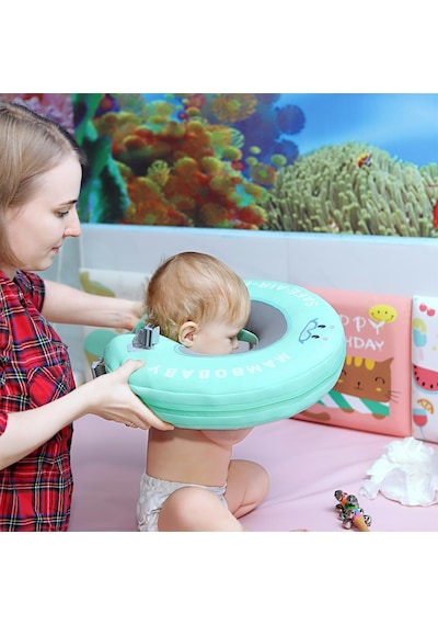 Mambobaby Boyun Destekli Yüzme Simidi - Yeşil