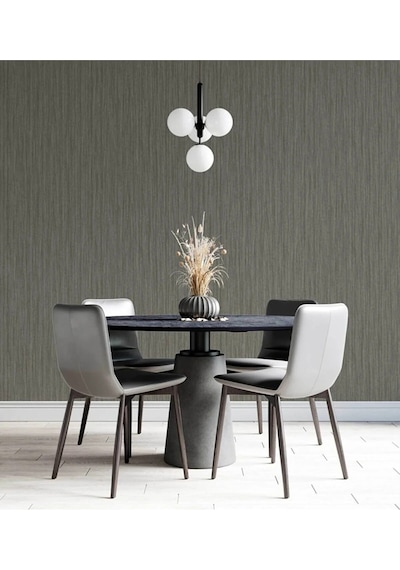Adawall Classic Echo Design Wallpaper - Düz Duvar Kağıdı Rococo 1313-3/15, Vizon, Gri 1.06x15.6m - 16.5m² Çok Renkli
