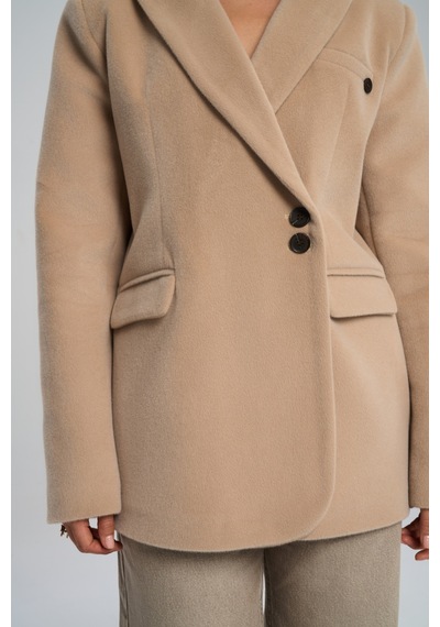 Mai Studios Co. Runa Oversize Bej Blazer Bej