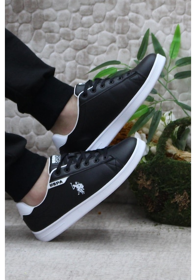 U.s. Polo Assn. Costa Siyah Beyaz Sneaker Erkek Ayakkabı 001