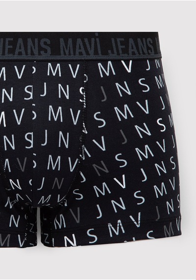 Mavi - Mvjns Baskılı Siyah Boxer 0912488-900