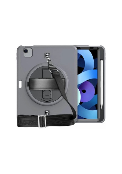 Mey İthalat Apple iPad Pro 11 2020 Kılıf Strap-c Otterbox Tablet Kapak - Gri Tablet Kılıfı
