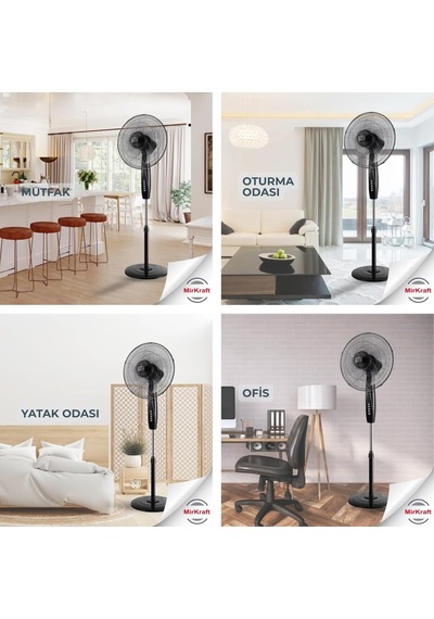 Mirkraft Fs-40br Stand Fan Vantilatör 16'' Manuel